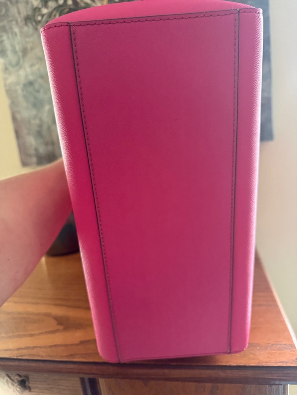 Michael Kors Fuchsia Saffiano Leather Tote - Picture 4 of 9